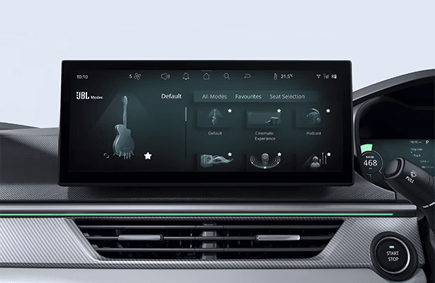 JBL Sound Modes in Tata Curvv EV