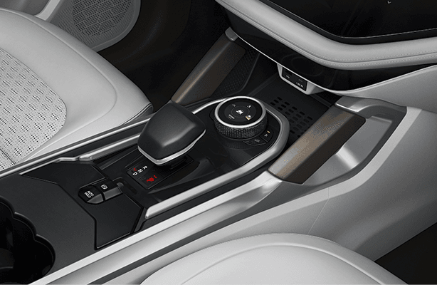 Smart Electronic Gear Shifter in Tata Safari SUV Interior