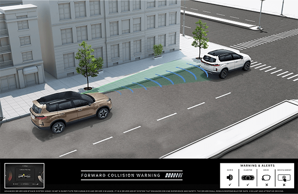 Tata Safari Forward Collision Warning Feature for Advanced Safety