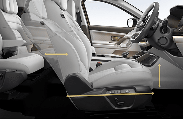 Tata Safari 6-Way Powered Driver Seat with Memory and Welcome Function